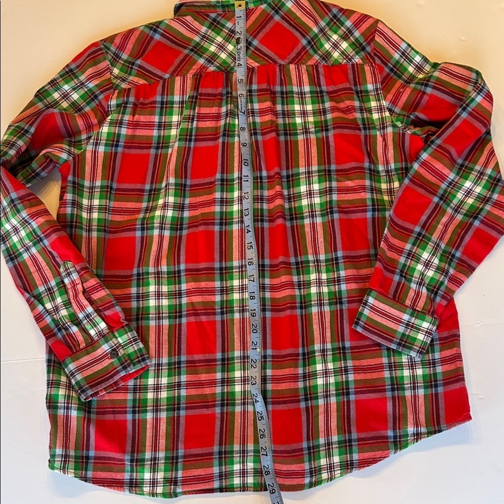 Lands' End Multicolor Plaid Shirt - Picture 5 of 5